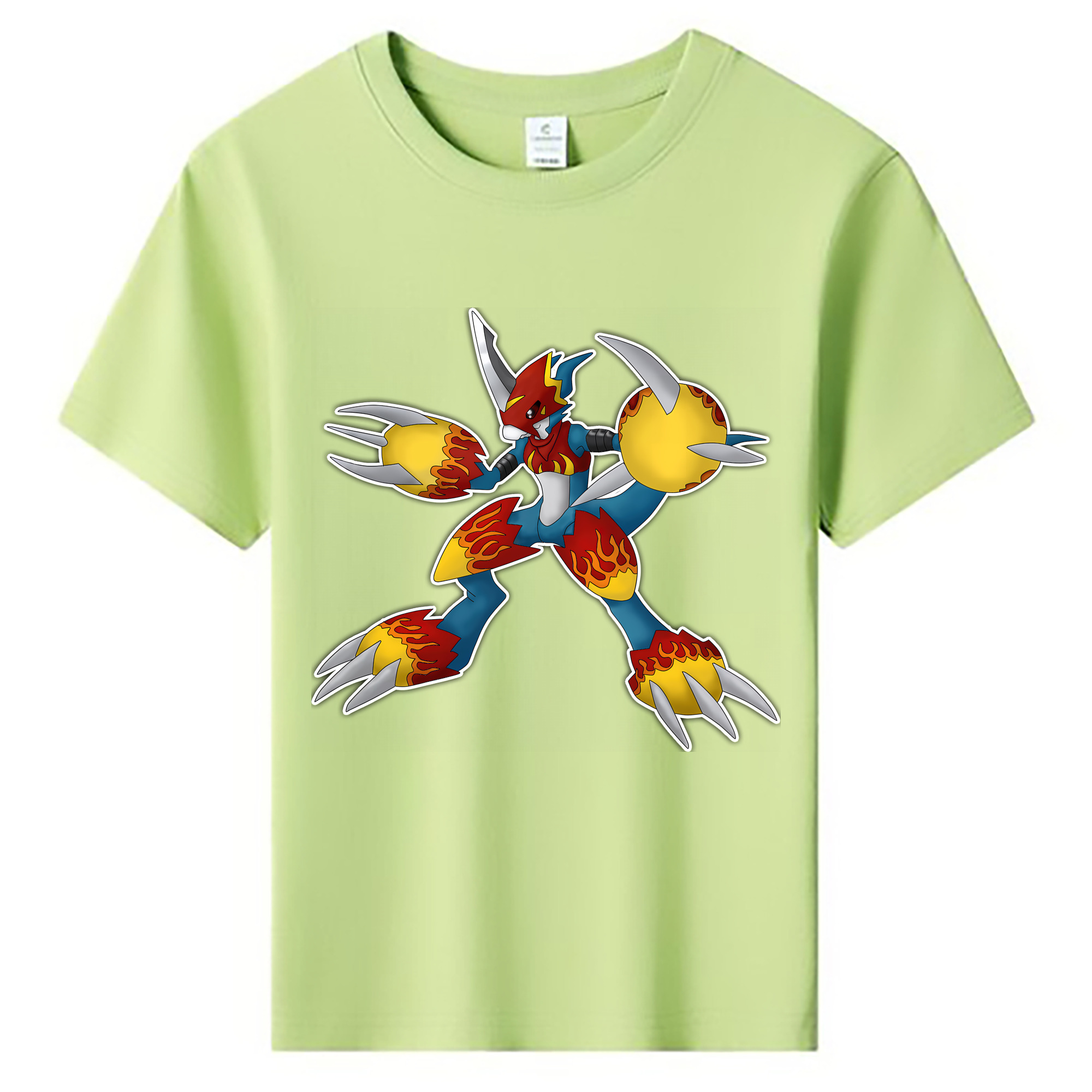 （画像用） Digimon デジタルモンスター/デジモン 綿100％キッズTシャツ（フロントプリント）